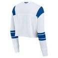 thumbnail image 3 of Women's Fanatics  White Los Angeles Dodgers Stretch Cropped Fashion Long Sleeve T-Shirt, 3 of 3