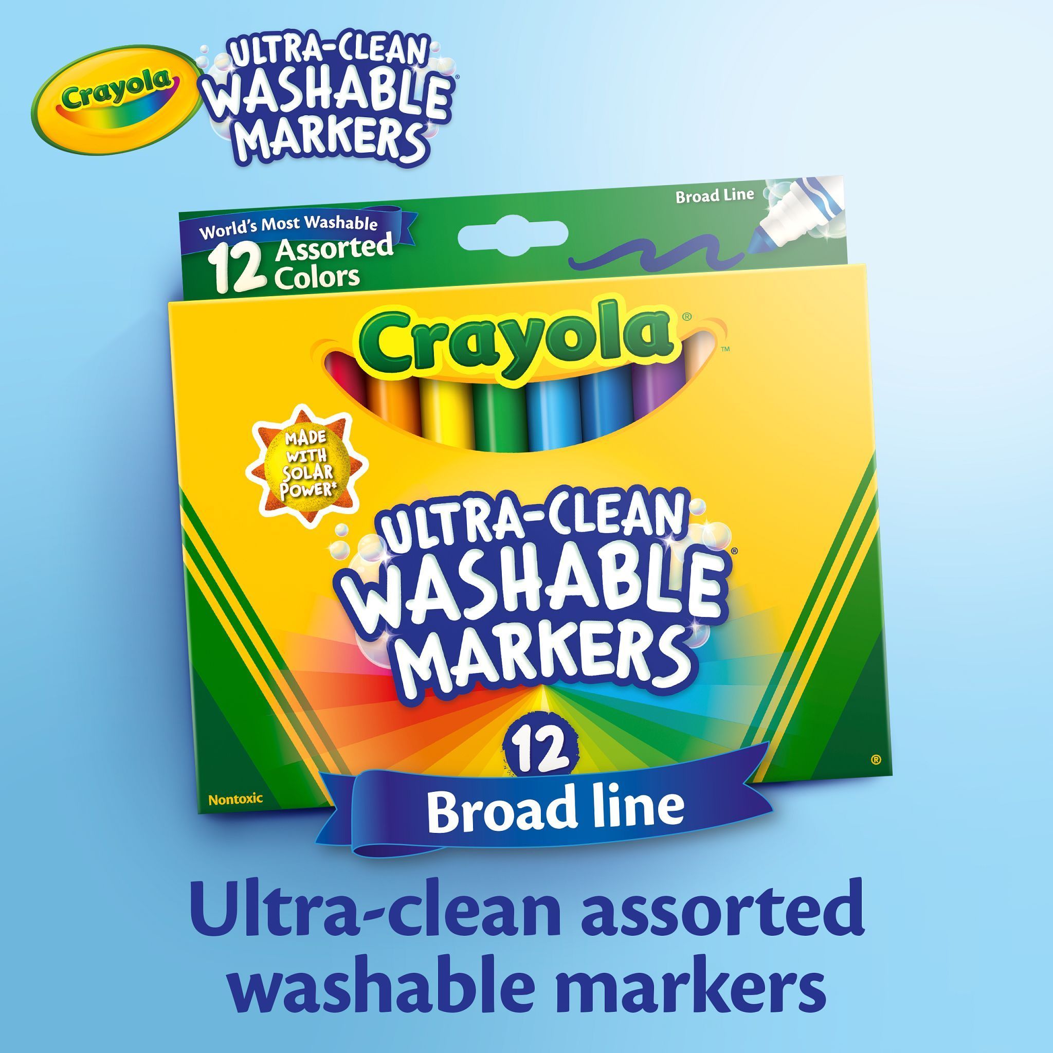 Crayola Classic Ultra-Clean Washable Markers 12 ct Color Max - image 2 of 3