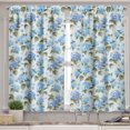 thumbnail image 2 of Ambesonne Bridal Valance & Curtain, Hydrangea Flowers Swirls, 55"x24", Pale Blue Reseda Green, 2 of 7