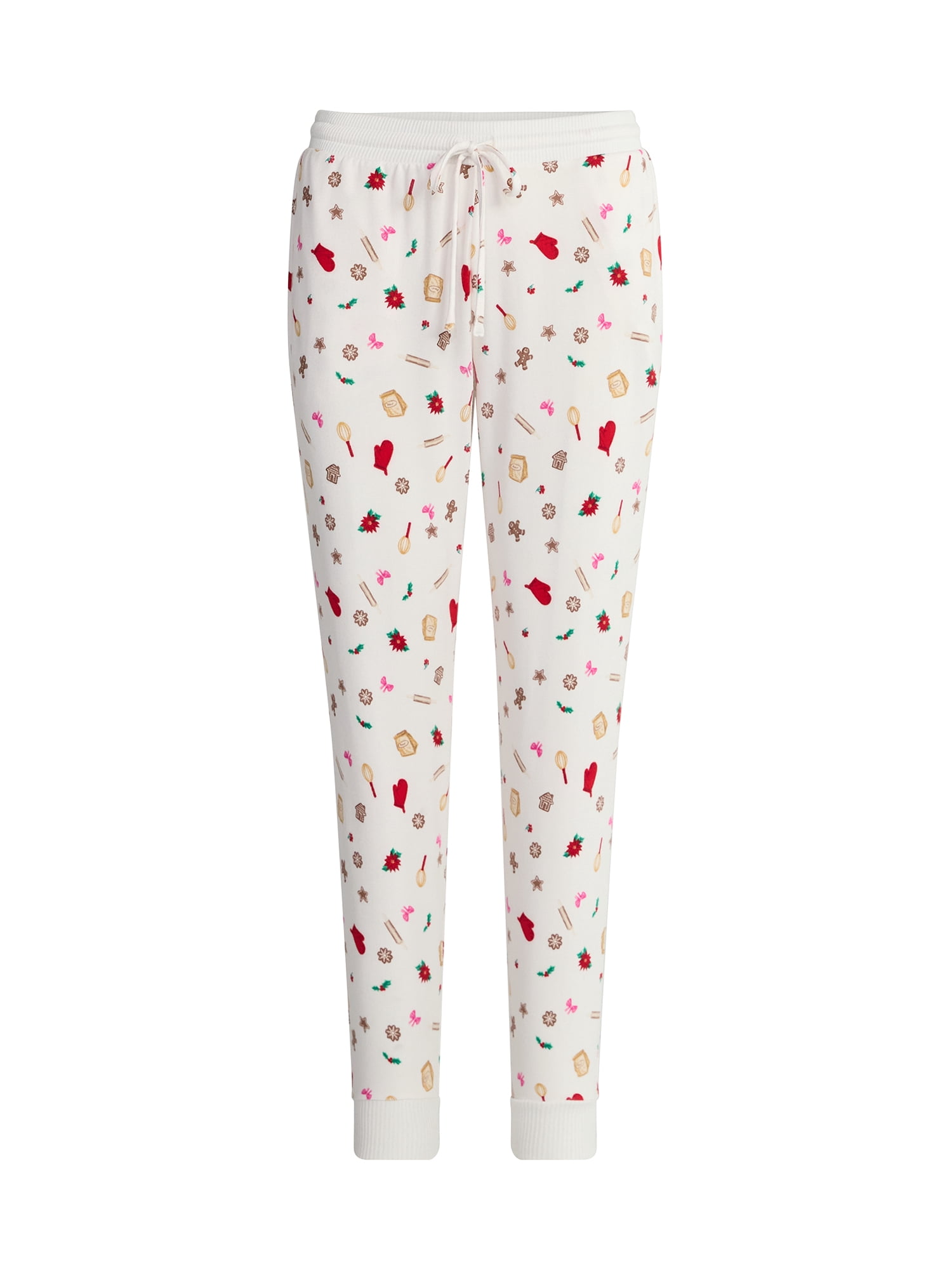 Joyspun Women's Cozy Lounge Collection Hacci Knit Sleep Joggers, 29'' Inseam, Sizes XS-3X