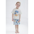 thumbnail image 2 of Sesame Street Cookie Monster Waffle Knit T-Shirt and Shorts Outfit Set Newborn to Little Kid, 2 of 5