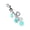 Blue, variant on Creative Flower Heart Keychain Alloy Gift for Couples Friend