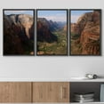 thumbnail image 3 of wall26 Framed Wall Art Print Set Aerial View Arizona Grand Canyon Valley Nature Wilderness Photography Realism Rustic Colorful Multicolor Ultra for Living Room, Bedroom, Office - 24"x36"x3, 3 of 5