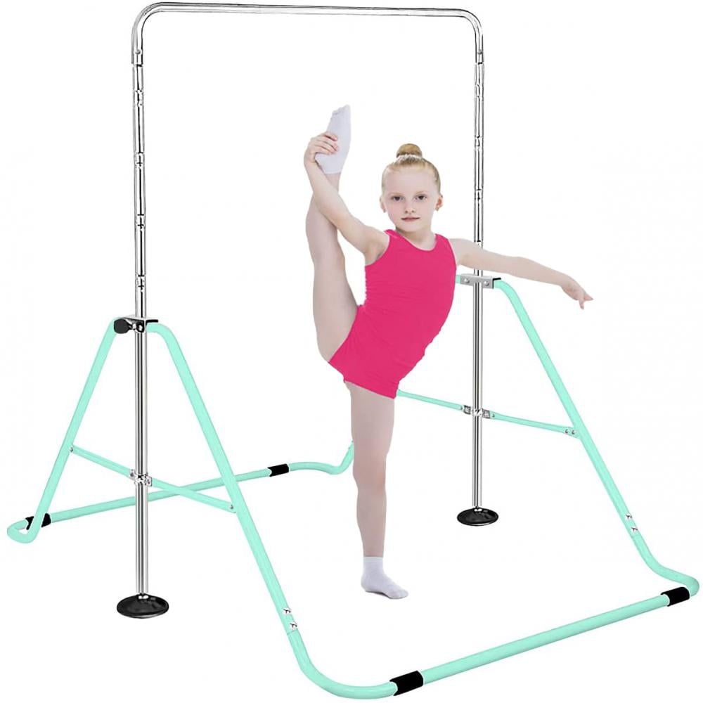 Adjustable Gym Horizontal Bar Kids Gymnastics Training Kip Bars Home Play Sports 