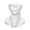 white, variant on Unique Face Resin Vase, Female Form Body Face Art Vase, Modern Small Flower Planter, Creative Makeup brush storage, Decorative Head Vases for Home Office Bookshelf Table Shelf Vases
