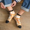 thumbnail image 3 of Silaia Bluey Print Adult Socks,Ankle Athletic Running Socks,Cushioned Breathable Low Cut Sports Tab Socks for Men and Women,Moisture-Wicking Crew Socks, 3 of 7