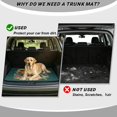 thumbnail image 4 of DISNIMO Universal Car Trunk Mat All Weather Heavy Duty Cargo Liner Floor Mat Non-Slip Scratch-Proof Pet Cargo Cover Suitable for Most Car Models, Golden Retriever Sunflower Print, 4 of 7