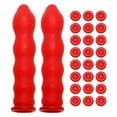 thumbnail image 1 of OULII 50 Pcs Bouchons de Tube de Calfeutrage Rouges Réutilisables Outil d'Étanchéité pour Construction et Amélioration de la Maison, 1 of 8