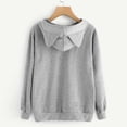 thumbnail image 4 of Rbaofujie Longues Longs Chandails pour Femmes Mode Décontractée Sweat à Capuche Imprimé à Manches Gris, 4 of 4