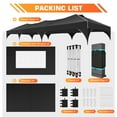 thumbnail image 6 of COBIZI 10'x30' Pop up Canopy with Sidewalls & Sandbags Outdoor Commercial Portable Canopy Tent Air Vent EZ Pop up Canopy Wedding Tent Camping Gazebo with Rolling Storage Bag, 6 of 10