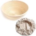 thumbnail image 1 of Cesta de fermentación con cuenco para pan de lino Zhivalor Redonda 25 cm hasta 0,9 kg LN-0983, 1 of 4