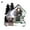Style#B, variant on Christmas Village Scene，Battery-Operated | Resin Houses with Warm White LED Lights - 1 Pcs Durable, Eye-Catching Xmas Home Ornaments