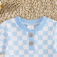 thumbnail image 6 of TOWED22 2Pcs Baby Boy First Birthday Outfit Short Sleeve The Big One T-Shirt Top Casual Shorts Summer 1st Birthday Clothes Sky Blue,9-12 M, 6 of 7
