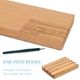 thumbnail image 6 of Teak soap Dish for Shower by HTB, Wood Decorative Bath soap Holder Heightened Base Design to Keep Soap Dry in Kitchen, Bathroom, Sink, Bathtub, Cute Wooden soap Saver for Hand Face Shampoo bar (1pcs), 6 of 7