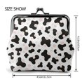 thumbnail image 2 of Lady Leather Wallet Zero 4.13 X 4.52 In Three-Dimensional Buckle Design Small Portable Easy Opening And Closing Simple Cow-Print Pattern1_1, 2 of 5