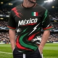 thumbnail image 4 of 2026 new Mexico Soccer Jersey Men Shirts Short Sleeve Casual Crewneck Pullover Summer Tops Soccer Shirt for Men Indoor Outdoor Activities Daily Wear, 4 of 5