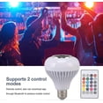 thumbnail image 4 of LED Music Light Bulb with Built in Bluetooth Speaker, Multiple Color APP Dual Control Smart Bulb, 12, 4 of 5