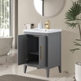 thumbnail image 3 of Vanity Art 24” Single Sink Bathroom Vanity Cabinet with Ceramic Countertop, 3 of 9