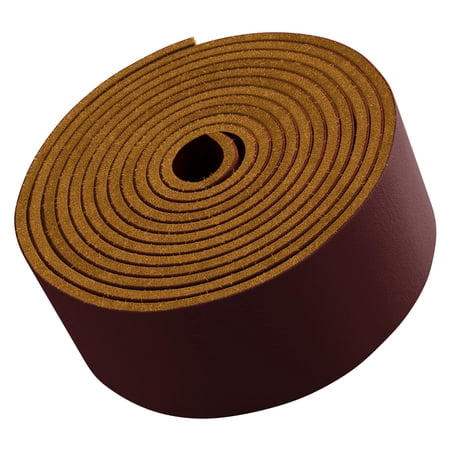 Tofl Leather Strap for Shoes Purses Jewelry Making and DIY Craft Projects Burgundy 1 Strap 72" x 3/4"