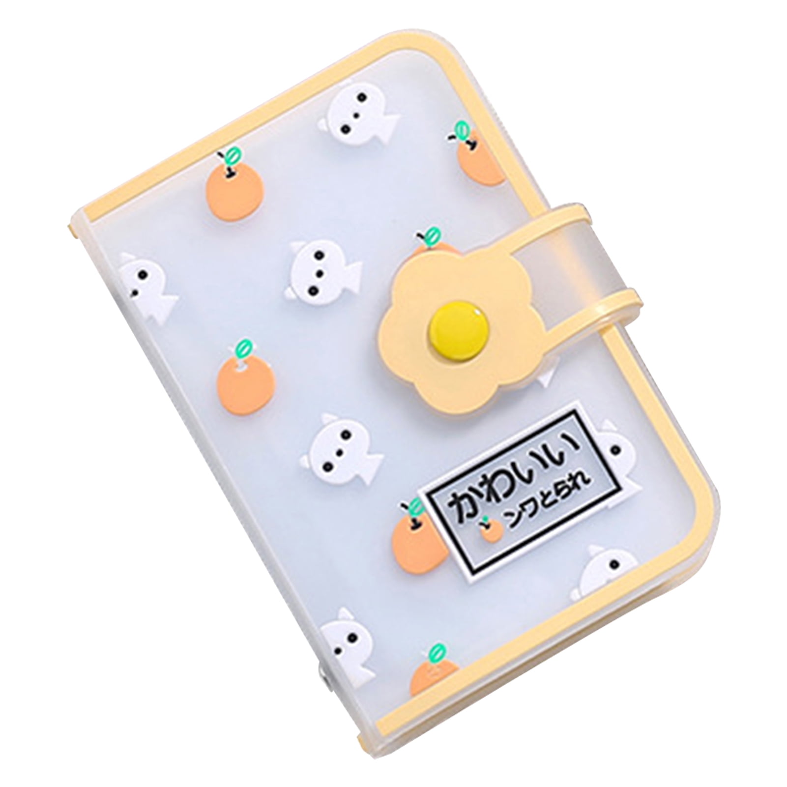 Card Holder Multi-card Slot Cute Cartoon Pattern Thick Transparent  Anti-theft Faux Leather Fruit Animal Print Card Organizer Travel Supplies -  