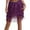 Purple, variant on Boho Belly Dance Skirt Belly Hip Scarf Sparkly Fringe Skirt Sequin Tassel Wrap Party Club Mini Skirt Holiday Outfits