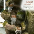 thumbnail image 4 of Alpine Corporation 39-Inch Outdoor 6-Tier Stone Fountain with LED Lights, 4 of 12