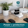 thumbnail image 4 of Regleta de alimentación con protector contra sobretensiones Philips EZfit de 8 salidas SPP3673W/37, 4 of 6