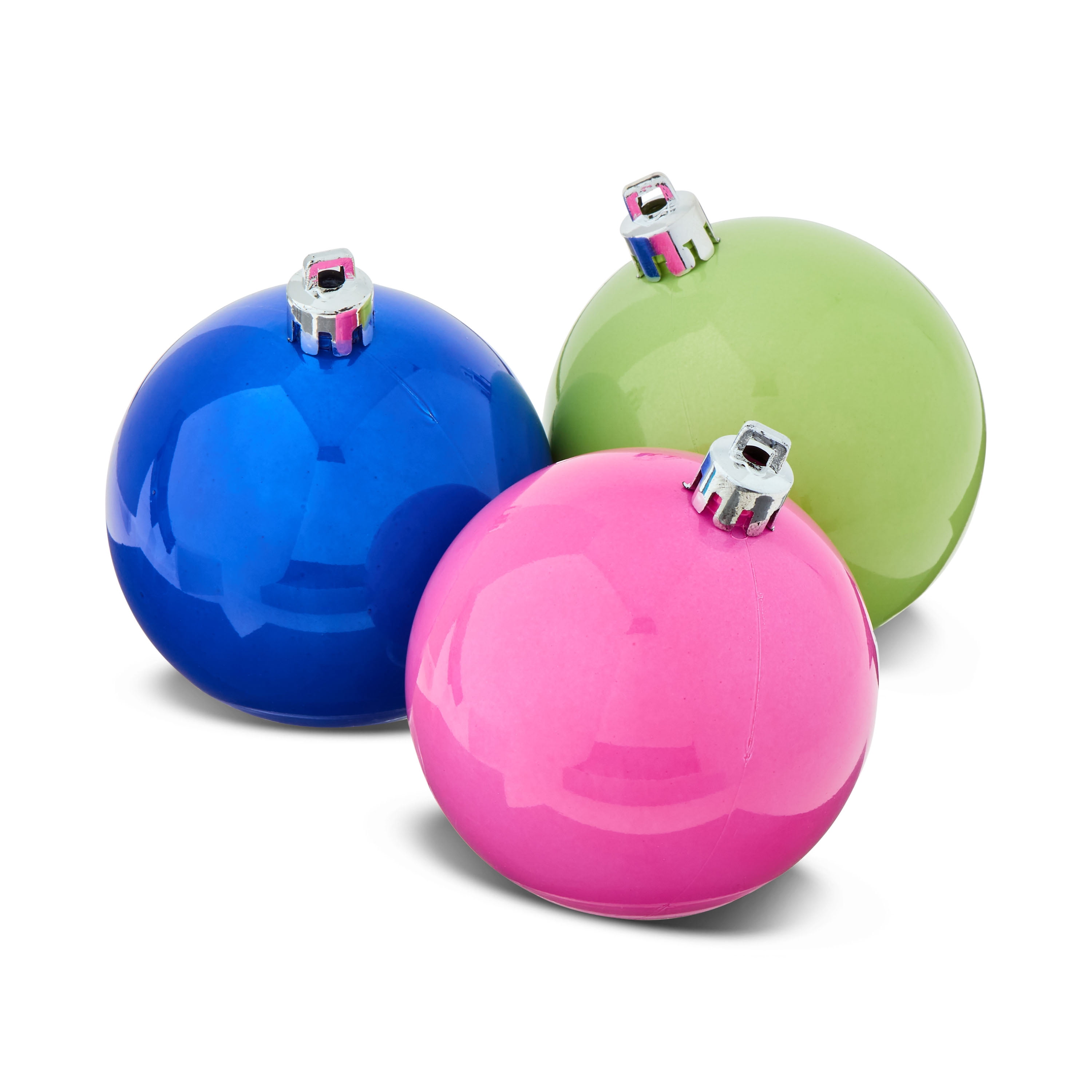 50-Count Brights Shatterproof Christmas Ball Ornaments, by Holiday Time