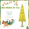 thumbnail image 4 of Costway 5 FT Bendable Christmas Tree with 216 Branch Tips, 80 Warm White LED Lights, 4 of 10
