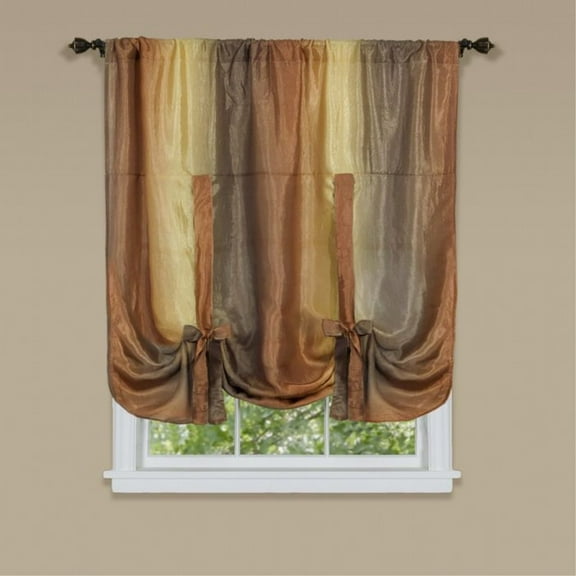 Ergode Ombre Window Curtain Tie Up Shade 50x63 - Autumn