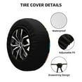 thumbnail image 2 of Logiee funny dogs Print Spare Tire Cover, Universal Wheel Protectors,Waterproof Dust-Proof UV Sun Wheel Tire Cover,Fit for SUV, RV, Travel Trailer, Truck-14 inch, 2 of 6