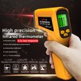 thumbnail image 4 of BSIDE Thermometer,Thermometer Temperature Infrared Thermometer Emissivity Pyrometer Temperature Thermometer Meter Lcd Adjustable Emissivity 1 Kitchen Temperature 12 1 Thermometer Tool 1 -50~530C, 4 of 6