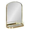 thumbnail image 1 of Kate and Laurel Peyson Framed Arch Mirror with Shelf, Gold 18x24, 1 of 8
