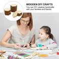 thumbnail image 3 of HAMPPLIES Hexagonal Chip Wooden Hexagon Shapes For Diy Crafts 50Set, 3 of 6