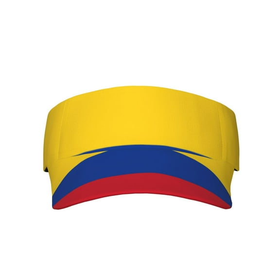 Colombia Flag Sport Visor Hats Sun Protection Outdoor Activity For Women Men