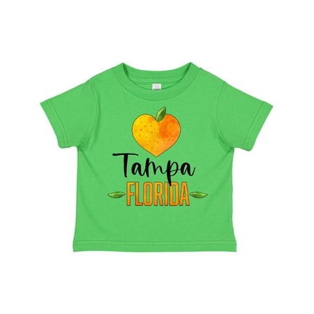 

Inktastic Tampa Florida Orange in Heart Gift Toddler Boy or Toddler Girl T-Shirt