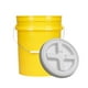 thumbnail image 2 of Cubo de 20 litros reutilizable, multifuncional y apilable para almacenar alimentos con tapa Amarillo, 2 of 9