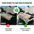 thumbnail image 4 of Golf Cart Seat Covers for 2 Seater,Spring Floral Microfiber Cart Seat Towel Blanket,Watercolor Elegant Summer Botanical Rustic Absorbent NonSlip Bench Seats Protector for Golf Course 51"x31", 4 of 9
