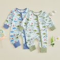 thumbnail image 5 of WhouRiu Baby Boys Casual Zip Up Bodysuit Fall Long Sleeve Fishing-Themed Graphic One-Pieces 0-18 Months, 5 of 9
