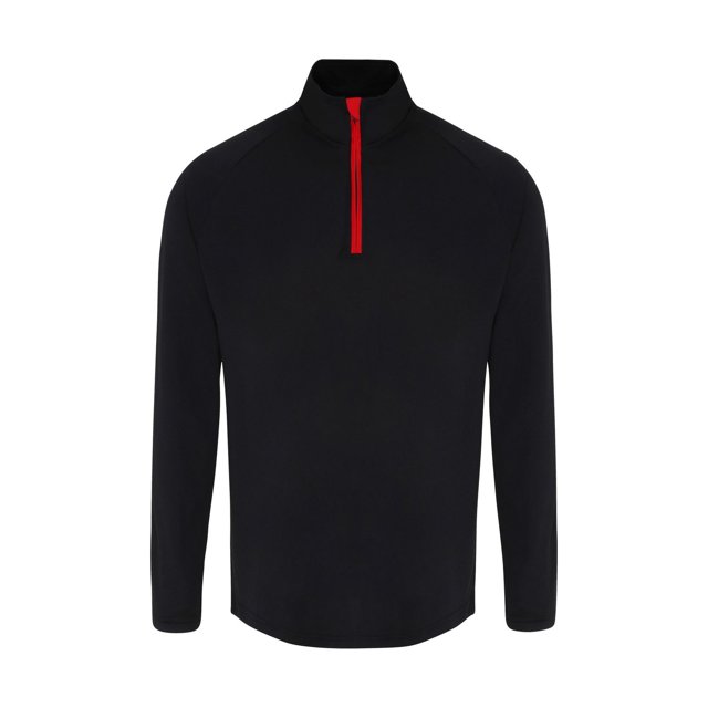 TriDri Mens Long Sleeve Performance Quarter Zip Top