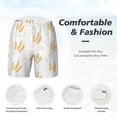 thumbnail image 5 of Balery Wheat Mens Swim Trunks Swim Shorts for Men Quick Dry Inseam Beach Shorts with Compression Liner Pocket-Small, 5 of 9