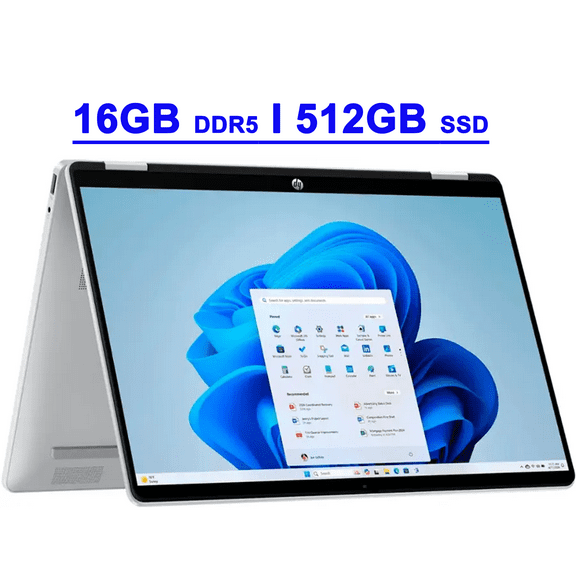 HP OmniBook 5 Flip Premium 2-in-1 Laptop 14" WUXGA IPS Touchscreen Intel 10-core Core 7 150U 16GB DDR5 512GB SSD Backlit Wi-Fi6E 5MP IR Privacy Camera Win11