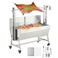 thumbnail image 4 of BeesClover Gril Rôtissoire en Acier Inoxydable de Qualité Commerciale - Capacité Extra-Grand de 132 lb pour Cochon Entier, Agneau, Porc / Inclut Moteur de 50W, Roulettes Verrouillables et Pare-Vent pour BBQ Extérieur, 4 of 8