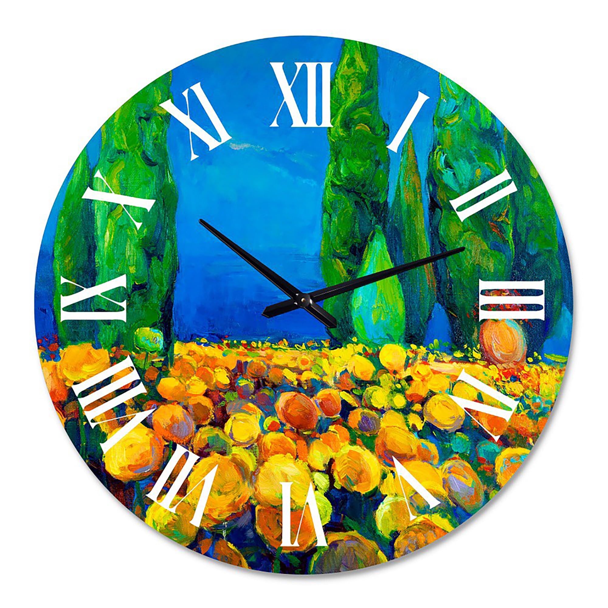 Designart 1 in Quartz Traditional Wall Clock