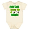 thumbnail image 3 of Inktastic Cutest Clover in the Patch with Four Leaf Clovers Boys or Girls Baby Bodysuit, 3 of 5