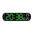 thumbnail image 1 of Reloj de pared Injueey ABS con alarma digital y temporizador Pantalla LED grande Verde, 1 of 6