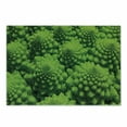 thumbnail image 1 of Nature Cutting Board, Broccoli Kale Mother Earth Herbs Themed Fractal Background Foliage Modern Design, Decorative Tempered Glass Cutting and Serving Board, Small Size, Lime Green, by Ambesonne, 1 of 1
