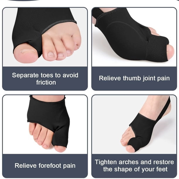 Corrector de dedos, separador de dedos, corrección del dedo gordo, calzado para hombres y mujeres, corrector de hallux valgus y calcetines.