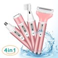 thumbnail image 4 of Women's Electric Shaver Electric Bikini Trimmer Women's Electric Shaver 4 In 1 Wireless Women's Shaver For Face Nose Eyebrow And Body Electric Bikini Trimmer, 4 of 8