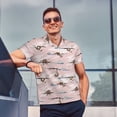 thumbnail image 4 of Fotbe Cloud Sloth Camiseta Polo de Golf para Hombre con Estampado – Camisa Deportiva Transpirable con Cuello Abotonado-Small, 4 of 6
